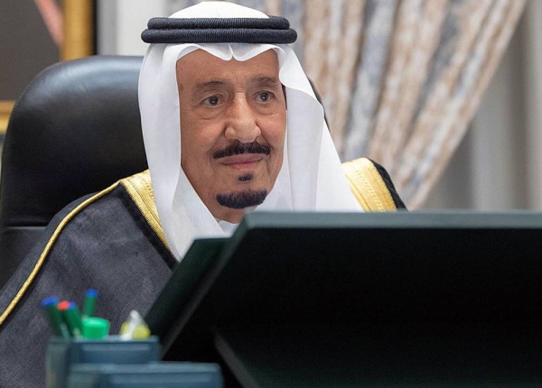 Custodian of the Two Holy Mosques King Salman chairs the Cabinet meeting virtually on Tuesday.