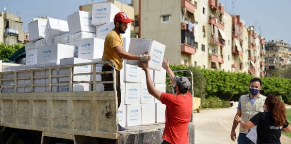 File photo shows personal care kits are being distributed to families affected by the Beirut port explosion in Lebanon. — courtesy UNICEF/Fouad Choufany