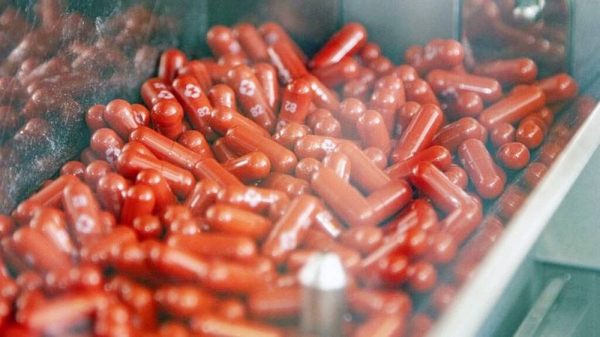 This undated image provided by Merck & Co. shows their new antiviral medication. —courtesy Merck & Co.