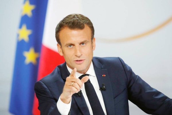French President Emmanuel Macron, seen in this file photo, has triggered a diplomatic spat with Algeria.