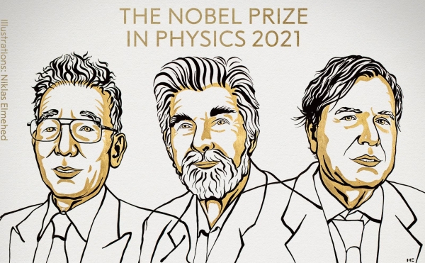 The 2021 Nobel Prize in Physics is shared by three scientists.