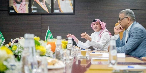 The participants in the panel discussion hosted by the Saudi Press Agency (SPA) entitled 