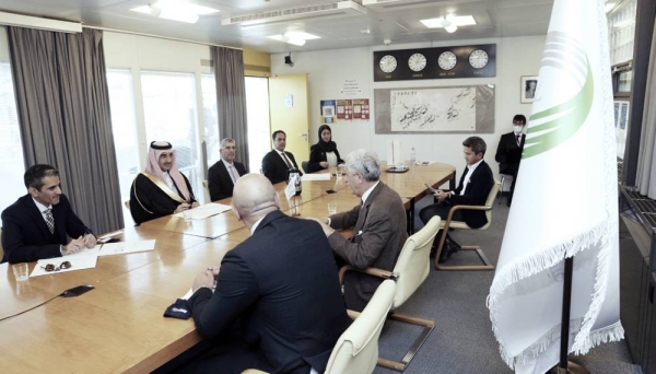 The United Nations High Commissioner for Refugees Filippo Grandi received the CEO of Saudi Fund for Development (SFD) Sultan Bin Abdulrahman Al-Marshad at the UNHCR HQ here, in presence of Saudi Arabia’s Ambassador to the UN in Geneva Dr. Abdul Aziz Al-Wasel, in recognition of a long-standing partnership of over 10 years between UNHCR and SFD.