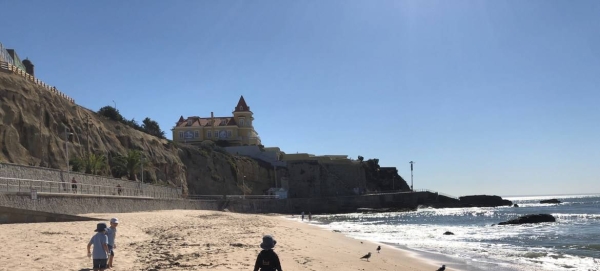 Beach clean-up at Praia da Poça, a popular little beach in Portugal.