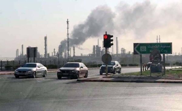 A fire erupted on Monday at a major oil refinery in Kuwait, the state-owned oil company said, reporting that some workers suffered from smoke inhalation and other light injuries.