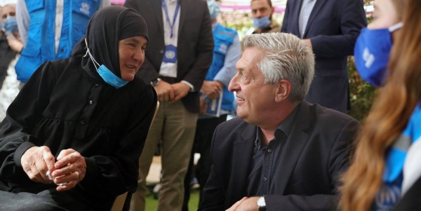 UNHCR High Commissioner Filippo Grandi visits Talibiseh city, northern Homs, Syria. — courtesy UNHCR/Saad Sawas