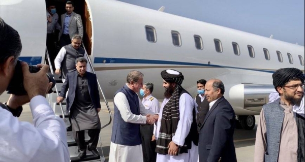  Pakistani Foreign Minister Shah Mahmood Qureshi arrived in Afghanistan's capital Kabul on Thursday. (Social Media) 
