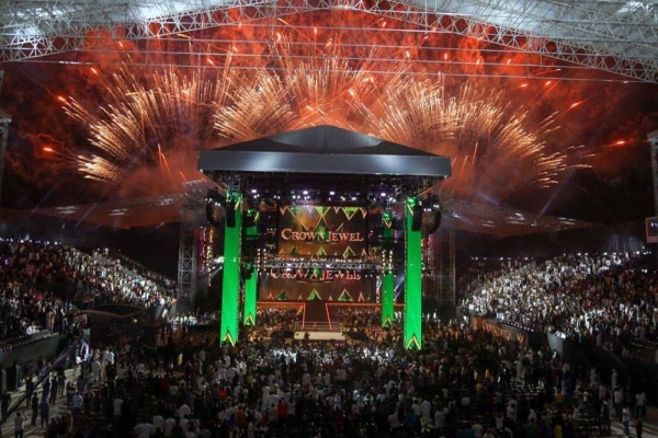 Mohammed Abdo Arena in BLVD RUH City hosted Thursday the first international wrestling matches for the stars of WWE Crown Jewel, which are part of the events of Riyadh Season 2021.