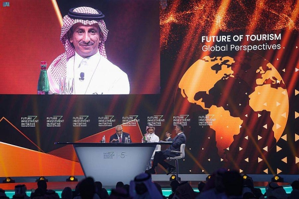 Minister of Tourism Ahmed Al-Khateeb at the fifth edition of the Future Investment Initiative (FII).