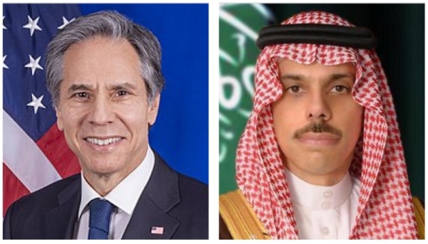 Prince Faisal, Blinken discuss developments over phone