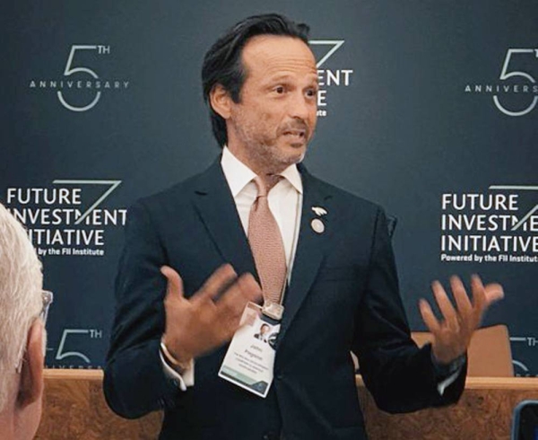 TRSDC CEO John Pagano at the Future Investment Initiative (FII) 2021 in Riyadh on Wednesday.