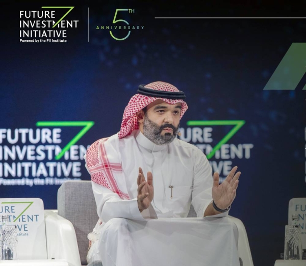 Abdullah Alswaha, minister for communications and information technology and chairman of the NEOM Tech & Digital Hold Co. Board of Directors, at the FII event in Riyadh.