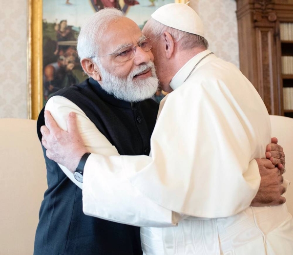 Narendra Modi became the first Indian Prime Minister to meet Pope Francis since he became the Pope in 2013. 