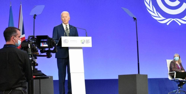 UN Secretary-General António Guterres addresses the opening of the COP26 Climate Change Conference in Glasgow, Scotland. — courtesy UN News/Laura Quiñones