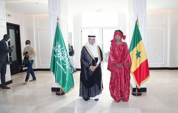 Republic of Senegal President Macky Sall received at the presidential palace here Tuesday the Minister of State for African Countries Affairs Ahmed bin Abdulaziz Qattan.