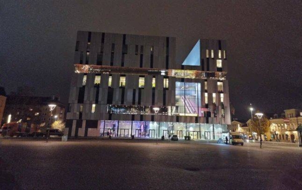 The Uppsala concert hall, where 1,000 people had gathered for a tribute concert to ABBA legends Björn and Benny.
