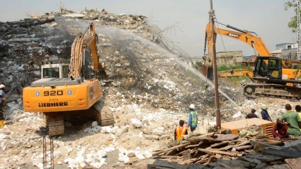 Locals criticized the slow response from emergency services in the aftermath of the collapse on Monday.