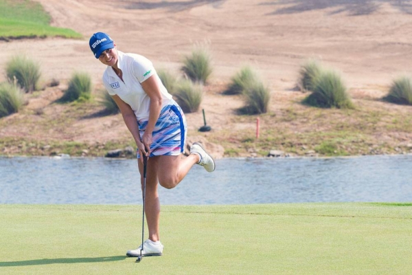 Alice Hewson leads by one at the halfway point of the Saudi Ladies International