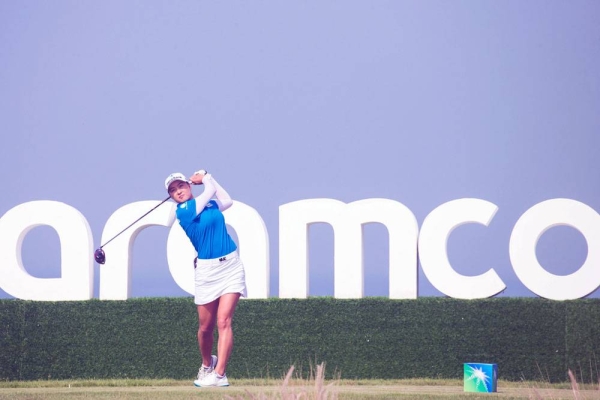 Alice Hewson leads by one at the halfway point of the Saudi Ladies International