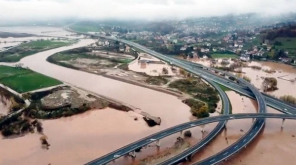 Flash flooding due to sudden heavy rainfall in parts of Bosnia and Herzegovina caused evacuations and significant property damage. The capital Sarajevo bore the brunt of the flooding.