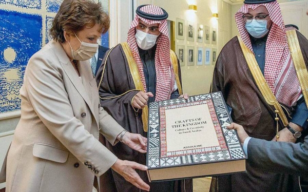 Minister of Culture Prince Badr Bin Abdullah Bin Farhan met here Monday with his French counterpart Roselyne Bachelot, as part of his official visit to France as well as his participation in the 41st session of the General Conference of the United Nations Educational, Scientific and Cultural Organization (UNESCO).