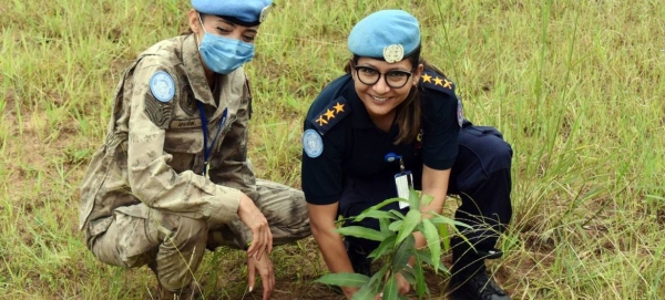 2021 UN Woman Police Officer of the Year, Superintendent Sangya Malla of Nepal, currently serving in the UN Organization Stabilization Mission in the Democratic Republic of the Congo (MONUSCO).