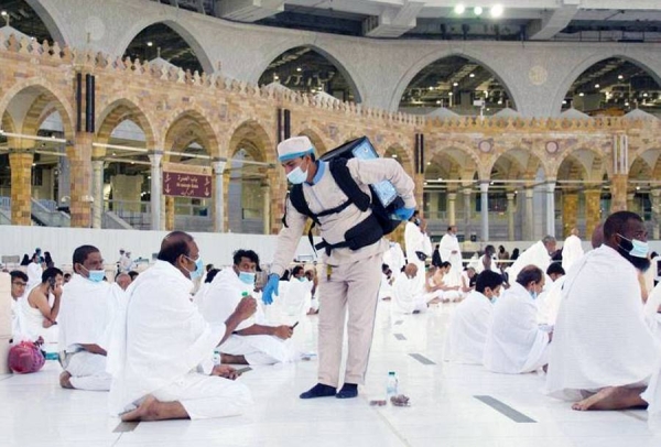 The General Presidency for the Affairs of the Two Holy Mosques has distributed more than 1,205,600 liters of Zamzam water at the Grand Mosque during the first quarter of the year 1443 A.H.