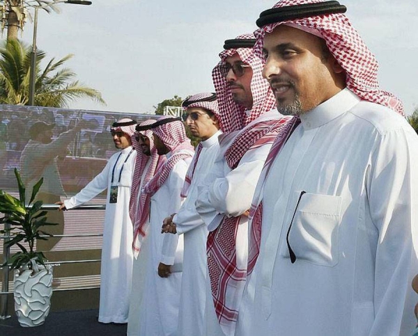 Prince Saud Bin Abdullah Bin Jalawi, advisor to the Governor of Makkah region and acting governor of Jeddah, attended at Jeddah Corniche waterfront Friday evening, the launch of the live shows of the Red Bull Racing (RBR) team.