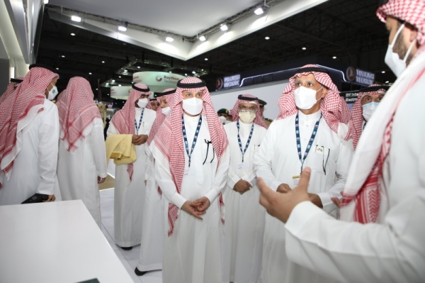 Governor of the General Authority for Military Industries (GAMI) Ahmad Al-Ohali Sunday inaugurated GAMI’s pavilion at the Dubai Airshow 2021, which lasts until Nov. 18 in the UAE at Al Maktoum International Airport.