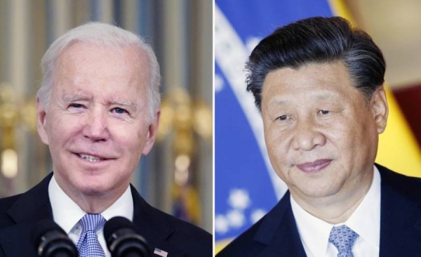 Combo photo of Joe Biden and Xi Jinping.