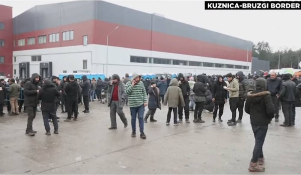 Authorities in Belarus say the migrant camp on the border with Poland has been cleared, and its people have now been moved to a nearby shelter