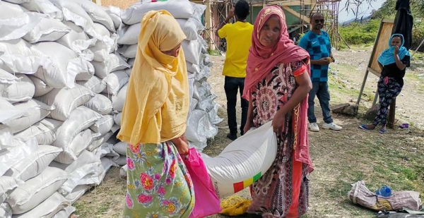 Lifesaving food is delivered to people in Amhara, Ethiopia. — courtesy WFP/Sinisa Marolt