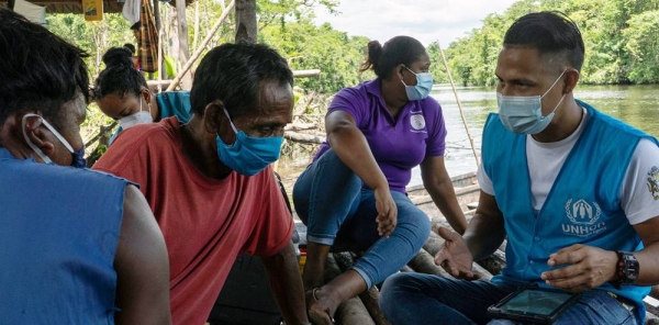 Guyana hosts an estimated 23,000 Venezuelan refugees and migrants who have fled widespread lack of basic items and insecurity. — courtesy UNHCR/Diana Diaz