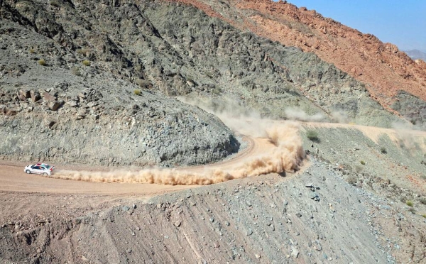 Nasser Saleh Al-Attiyah in action at last year's Oman Rally.