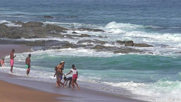 Ballito beach in KwaZulu-Natal in South Africa.