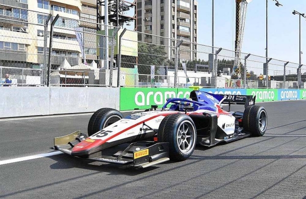 Action during the practice sessions of the Formula 1 STC Saudi Arabian Grand Prix 2021 on Friday evening at Jeddah Corniche Circuit.
