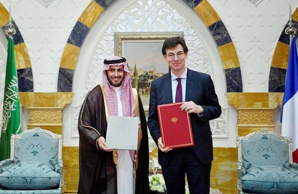 CEO of the Saudi Space Commission Dr. Mohammed Bin Saud Al-Tamimi signed Saturday with CEO of the French National Centre for Space Studies (CNES) Philippe Baptiste, a joint cooperation agreement in the field of the peaceful use of outer space, within the framework of the visit of French President Emmanuel Macron to Saudi Arabia.