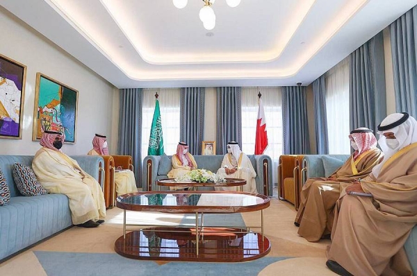 The message was handed over Sunday by Minister of Foreign Affairs Prince Faisal Bin Farhan Bin Abdullah during a meeting with Bahraini Foreign Minister Dr. Abdullatif Bin Rashid Al-Zayani.