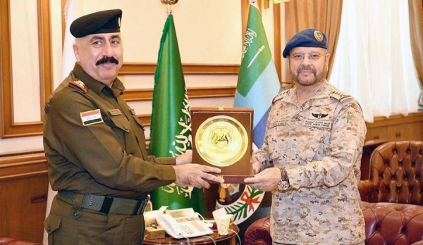 Chief of the General Staff of the Armed Forces Lt. Gen. Fayyad Bin Hamid Al-Ruwaili received Tuesday Commander of the Iraqi Land Forces Lt. Gen. Qasim Bin Muhammad Salih.