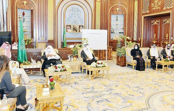 Speaker of the Shoura Council Sheikh Dr. Abdullah Bin Mohammed Al-Sheikh received Head of the US Mission to Saudi Arabia Martina Strong and other officials in the US Embassy at his office in the Shoura Council’s headquarters in Riyadh Tuesday.