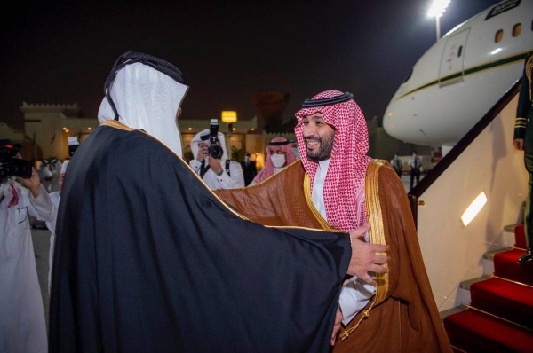 Crown Prince Muhammad bin Salman, Deputy Prime Minister and Minister of Defense, arrived in Doha on Wednesday in an official visit during his Gulf tour.