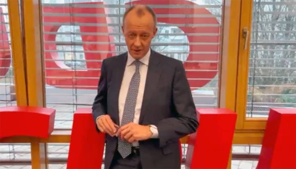 Friedrich Merz was chosen party leader by the members of Germany's center-right Christian Democratic Union (CDU).
