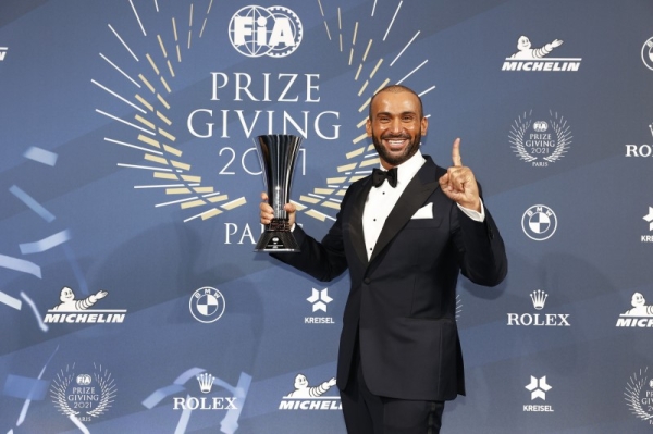 Al Rajhi Yazeed (sau), Winner of the FIA World Cup for Cross-Country Bajas Drivers, portrait during the 2021 FIA Prize Giving Ceremony, at the Carrousel du Louvre, on December 16 in Paris, France - Photo Frédéric Le Floch / DPPI