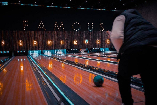 The Riyadh Season “Riyadh City Boulevard” zone inaugurated on Friday the biggest bowling alley in the Kingdom of Saudi Arabia.