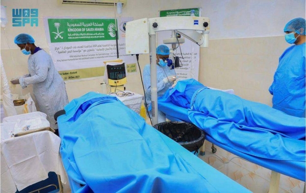 The surgeries were performed as part of a campaign to combat blindness in Sudan.
