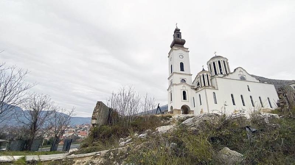 Orthodox cathedral of Holy Trinity in Mostar, December 2021. — courtesy Euronews/Aleksandar Brezar