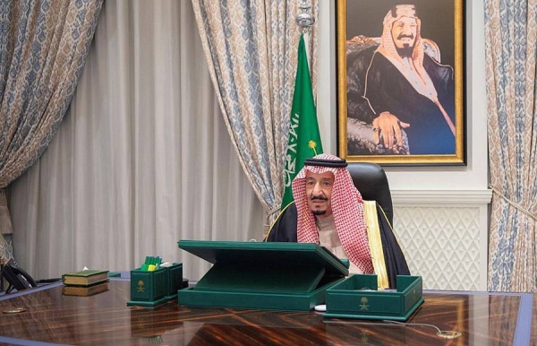 Custodian of the Two Holy Mosques King Salman, prime minister, chaired the virtual session of the Cabinet meeting in Neom on Tuesday.