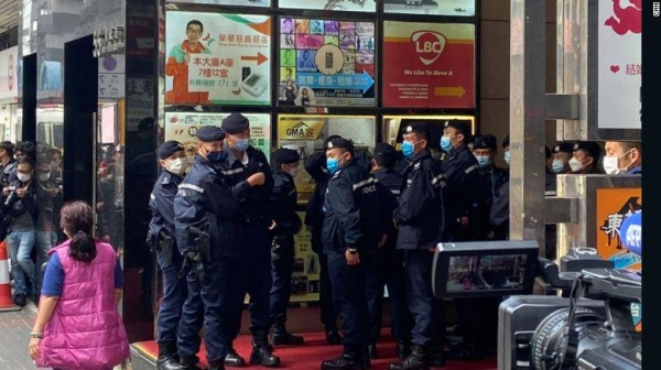 Seven people, present and former employees of Stand News, were detained by Hong Kong police following the raid.