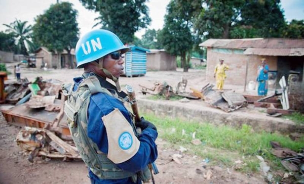 MINUSCA peacekeepers on patrol in Central African Republic. — courtesy MINUSCA/Herve Cyriauqe Serefi
