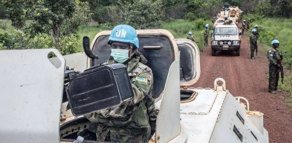 MINUSCA peacekeepers on patrol in Central African Republic. — courtesy MINUSCA/Herve Cyriauqe Serefi